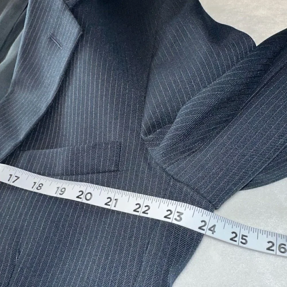 Vintage Levi Strauss & Co Navy Pinstriped Blazer Men’s‎ 46R Business Casual